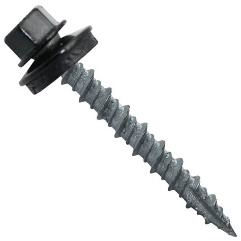 10 x 1 hex head black sheet metal screw|hex screws home depot.